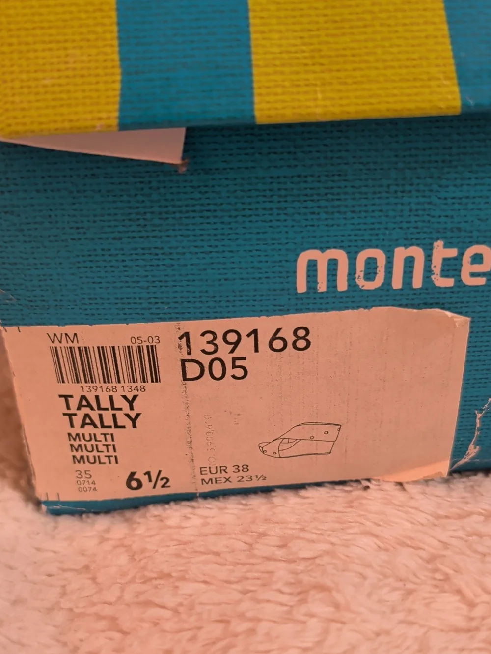 Montego Bay Club Tally Striped Elastic Wedge Cork Sandals - Size 6.5